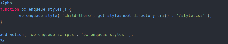 functions.php Code